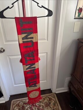 Atlanta United Red and Gold Team Scarf